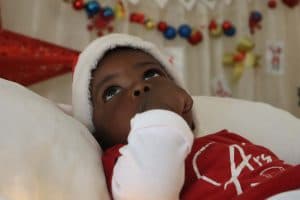 Gift distribution at New Life Home Trust